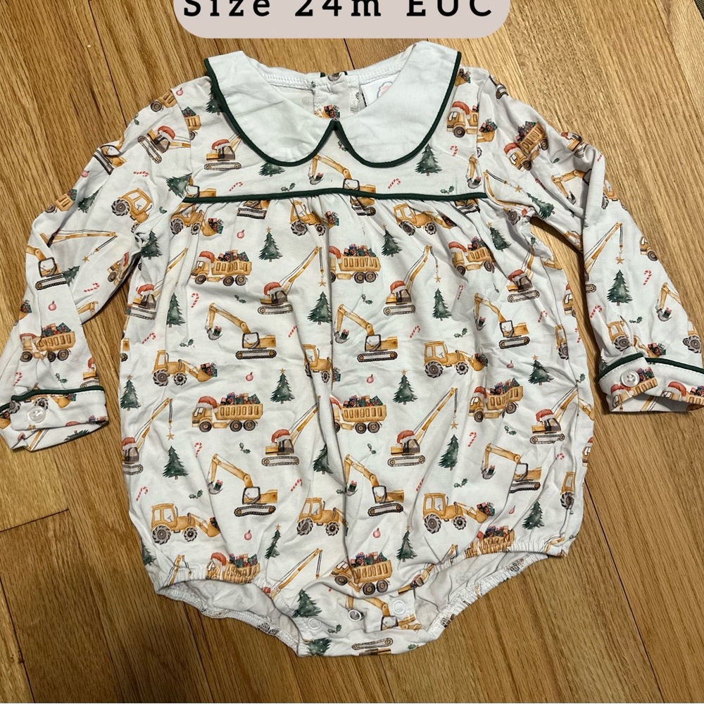 Boy Christmas Construction Bubble